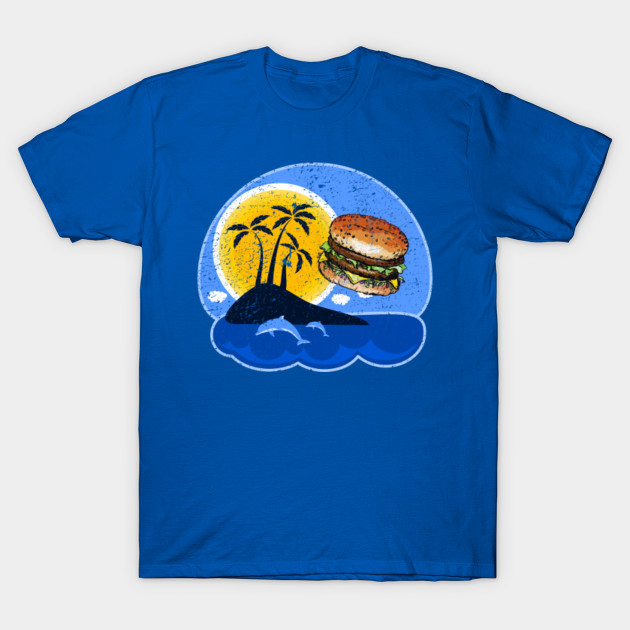 Cheeseburger in Paradise distressed Jimmy Buffett TShirt TeePublic